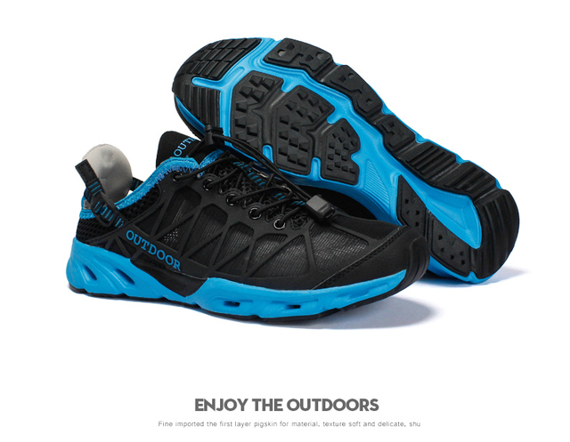 Oddychające męskie buty górskie siatkowe letnie do wspinaczki i trekkingu - Wianko - 14