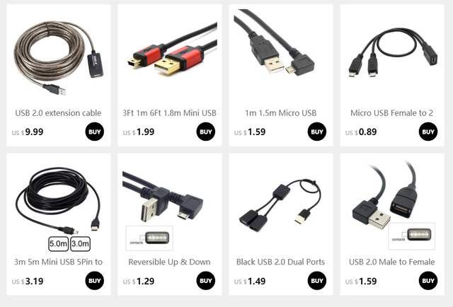 Kabel USB 2.0 A męski na B męski, 50cm, 100cm, 90 stopni, kątowy, czarny - Wianko - 24
