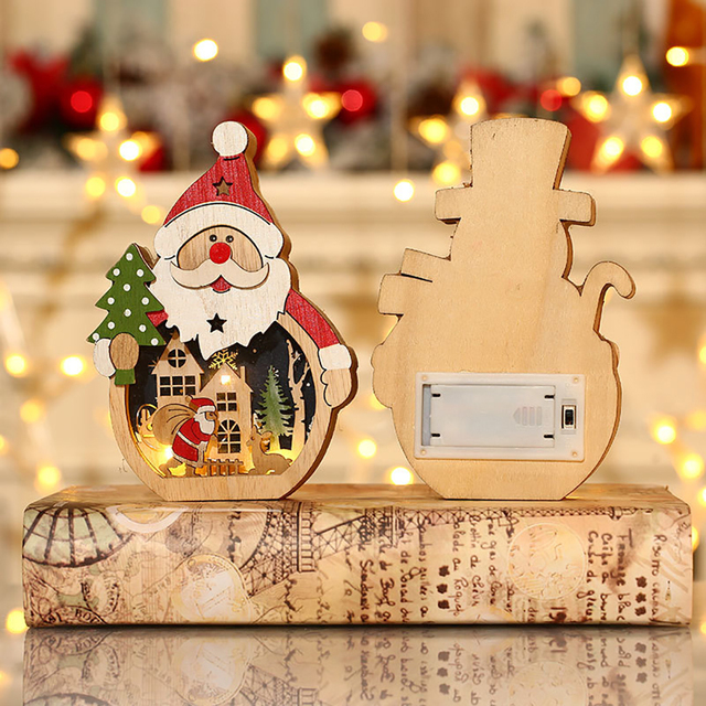 Świąteczne ozdoby choinkowe Świętego Mikołaja - bałwanek z motywem świateł ZK20 - Wianko - 3