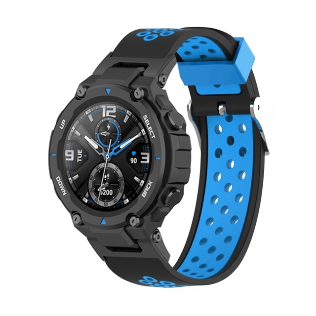 Pasek silikonowy Amazfit T-Rex Pro do zegarka - podwójny kolor, oddychający, sportowy - Wianko - 10