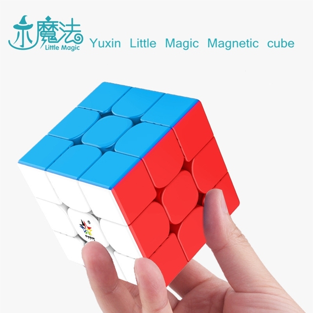 Yuxin Little Magic Magnetyczna Kostka Rubika 3x3 Profesjonalna Prędkość Puzzle Edukacyjna - Wianko - 1