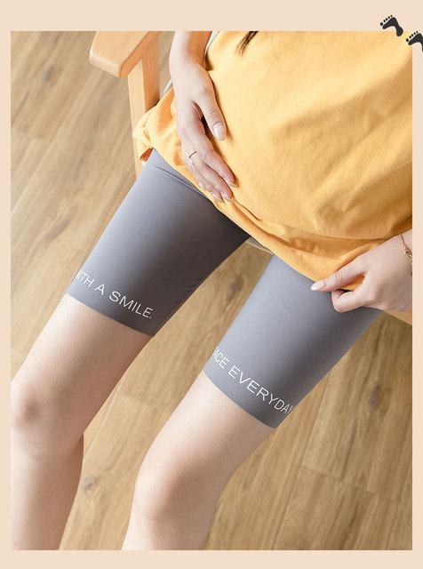 Lato - cienkie bawełniane macierzyństwo: krótkie legginsy bezszwowe, gorące spodenki dla kobiet w ciąży - casual, joga, ciąża - poza spodnie - Wianko - 16