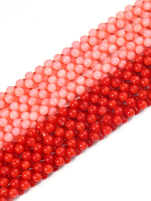 Koraliki luźne różowy/czerwony kształt kości 4x8mm - zestaw 100 sztuk do tworzenia biżuterii DIY - Wianko - 19
