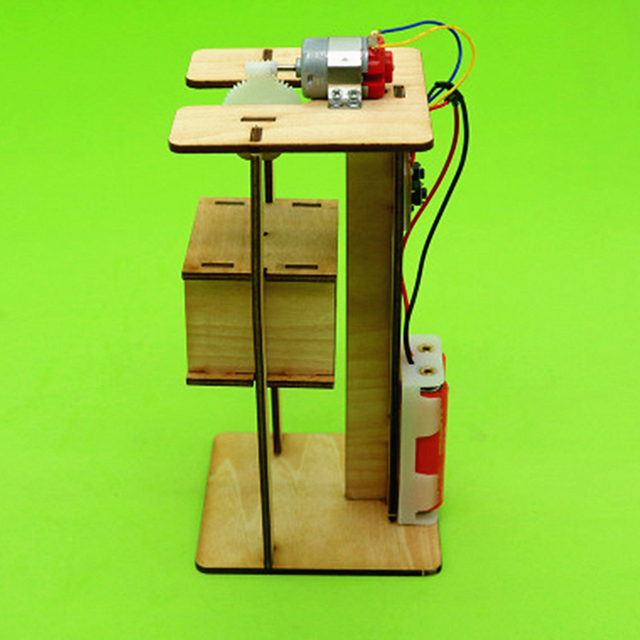 Elektryczny stół podnośny DIY dla dzieci - zestaw do montażu z materiałami eksperymentalnymi, zabawki edukacyjne dla chłopców, prezenty kreatywne - Wianko - 6