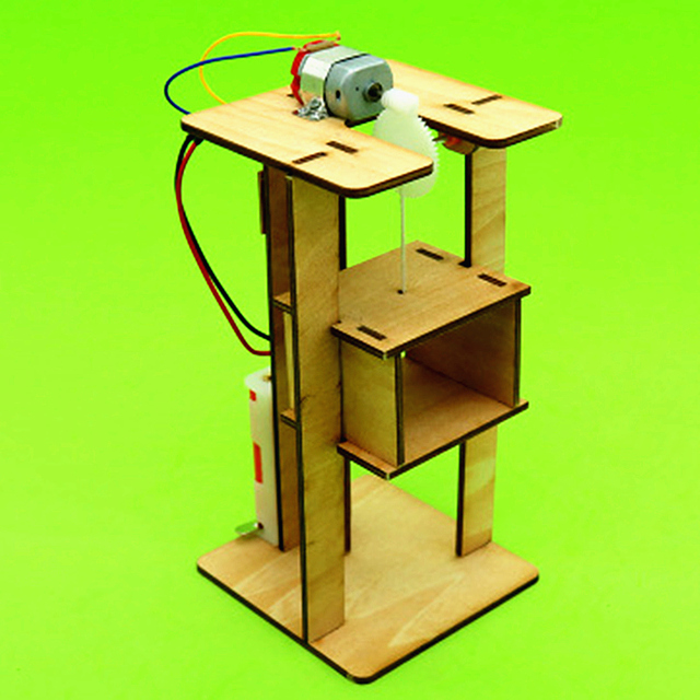 Elektryczny stół podnośny DIY dla dzieci - zestaw do montażu z materiałami eksperymentalnymi, zabawki edukacyjne dla chłopców, prezenty kreatywne - Wianko - 5