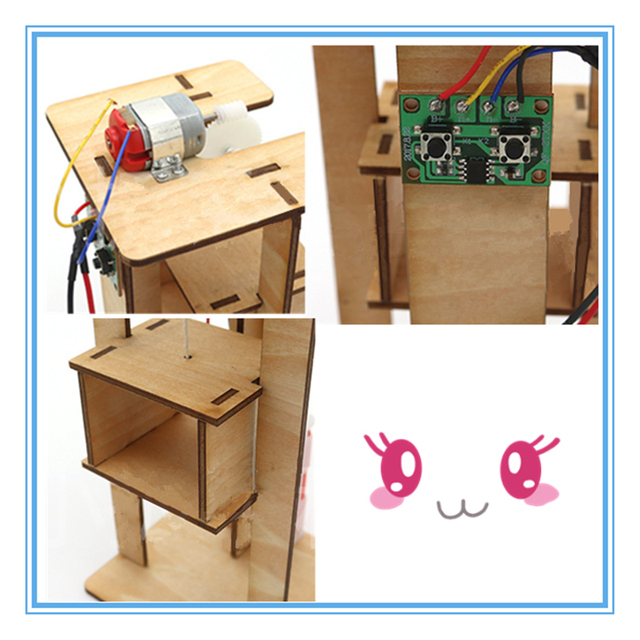 Elektryczny stół podnośny DIY dla dzieci - zestaw do montażu z materiałami eksperymentalnymi, zabawki edukacyjne dla chłopców, prezenty kreatywne - Wianko - 4