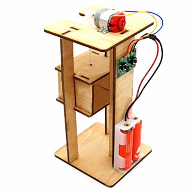 Elektryczny stół podnośny DIY dla dzieci - zestaw do montażu z materiałami eksperymentalnymi, zabawki edukacyjne dla chłopców, prezenty kreatywne - Wianko - 2