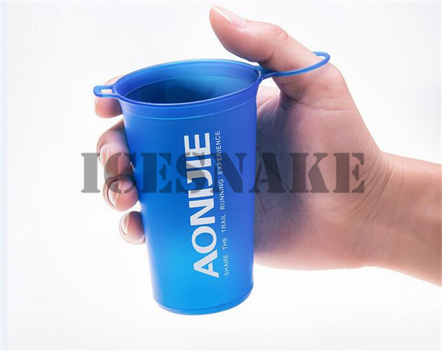 Butelka sportowa AONIJIE Running Rowing Soft Flask - składana TPU, 350/600mL z długim słomkowym pęknięciem torby wodnej - Wianko - 5