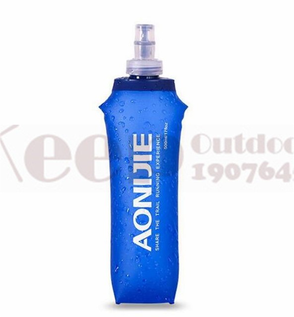 Butelka sportowa AONIJIE Running Rowing Soft Flask - składana TPU, 350/600mL z długim słomkowym pęknięciem torby wodnej - Wianko - 23