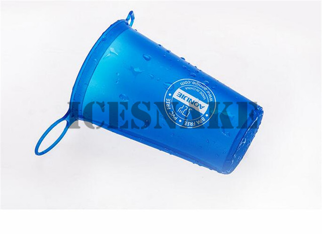 Butelka sportowa AONIJIE Running Rowing Soft Flask - składana TPU, 350/600mL z długim słomkowym pęknięciem torby wodnej - Wianko - 7