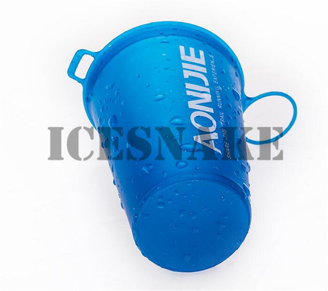 Butelka sportowa AONIJIE Running Rowing Soft Flask - składana TPU, 350/600mL z długim słomkowym pęknięciem torby wodnej - Wianko - 14