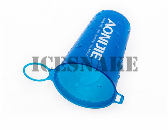 Butelka sportowa AONIJIE Running Rowing Soft Flask - składana TPU, 350/600mL z długim słomkowym pęknięciem torby wodnej - Wianko - 8