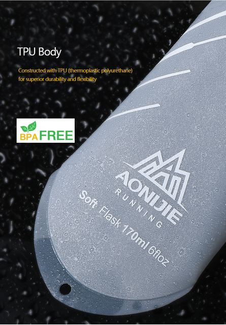 Butelka sportowa AONIJIE Running Rowing Soft Flask - składana TPU, 350/600mL z długim słomkowym pęknięciem torby wodnej - Wianko - 97