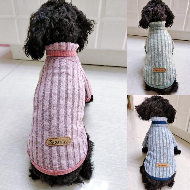 Miękki zimowy sweter dla kota i psa, płaszcz z dzianiny - ubranie dla buldoga francuskiego, Chihuahua, szczeniąt - Wianko - 13