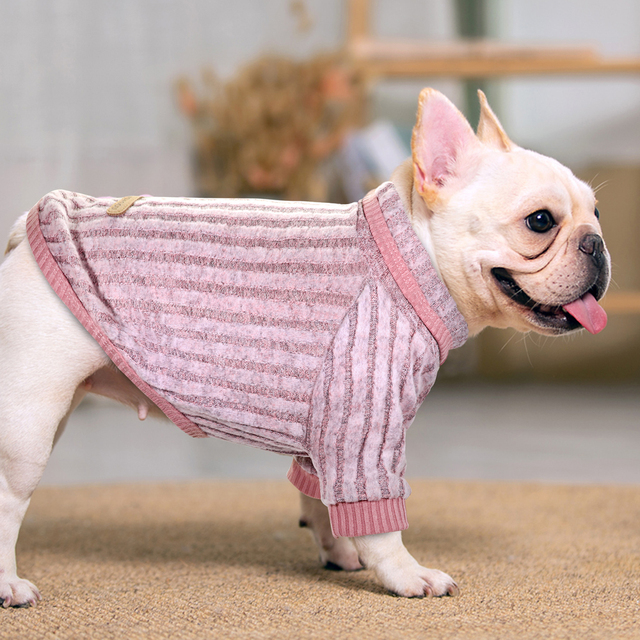 Miękki zimowy sweter dla kota i psa, płaszcz z dzianiny - ubranie dla buldoga francuskiego, Chihuahua, szczeniąt - Wianko - 23