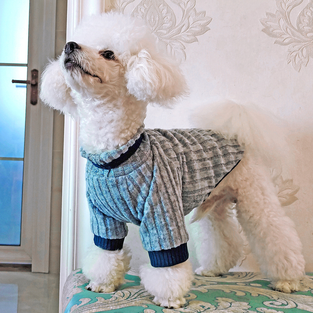 Miękki zimowy sweter dla kota i psa, płaszcz z dzianiny - ubranie dla buldoga francuskiego, Chihuahua, szczeniąt - Wianko - 15