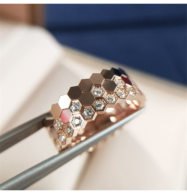 Pierścień kobiecy z różowo-złotą biżuterią 2020 New Arrival, pozłacany srebrem, idealny na zaręczyny i jako akcesorium ślubne - Wianko - 11