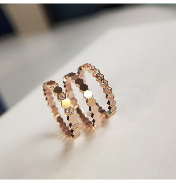 Pierścień kobiecy z różowo-złotą biżuterią 2020 New Arrival, pozłacany srebrem, idealny na zaręczyny i jako akcesorium ślubne - Wianko - 5