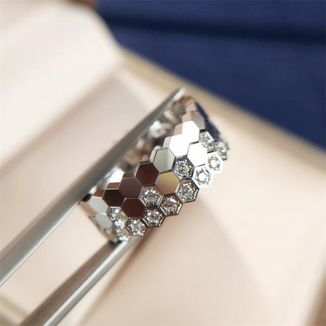 Pierścień kobiecy z różowo-złotą biżuterią 2020 New Arrival, pozłacany srebrem, idealny na zaręczyny i jako akcesorium ślubne - Wianko - 8