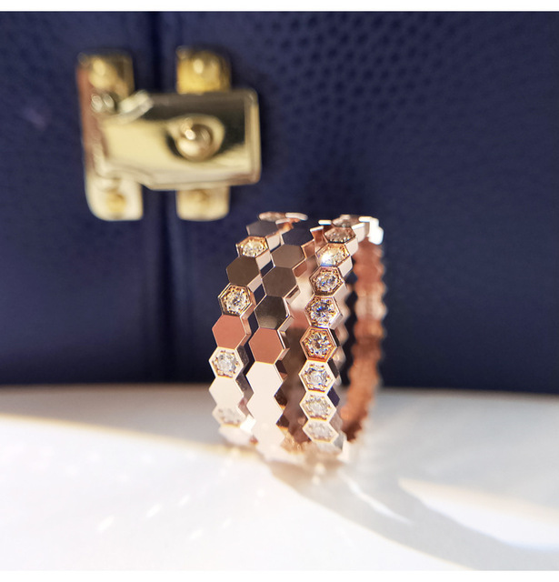 Pierścień kobiecy z różowo-złotą biżuterią 2020 New Arrival, pozłacany srebrem, idealny na zaręczyny i jako akcesorium ślubne - Wianko - 3