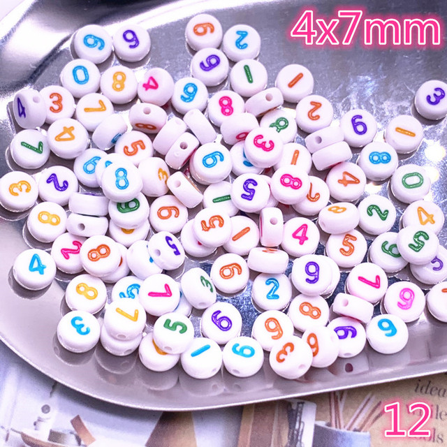 100 sztuk kolorowych koralików liter alfabetu z akrylu do tworzenia biżuterii DIY - Wianko - 14