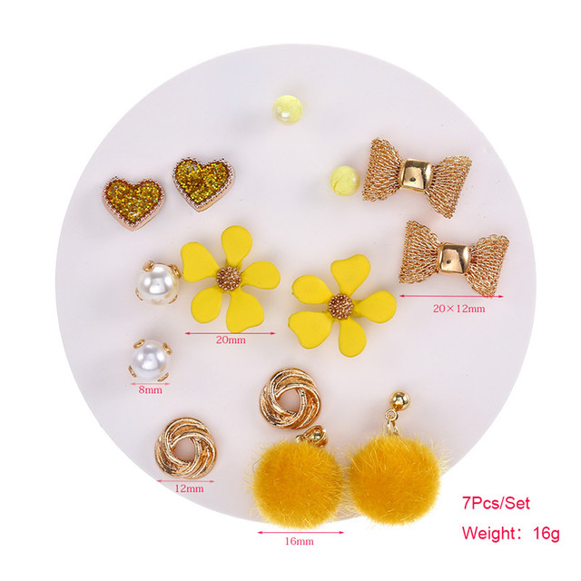 Kolczyki motylki, kotki i serduszka - słodki mix biżuterii dla kobiet - Wianko - 6