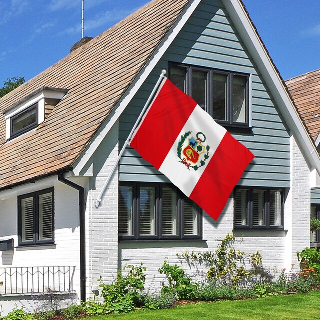 Flaga narodowa Peru 3x5 FT z wysokiej jakości poliestru - dekoracyjne wiszące peruwiańskie flagi narodowe z darmową wysyłką - Wianko - 7