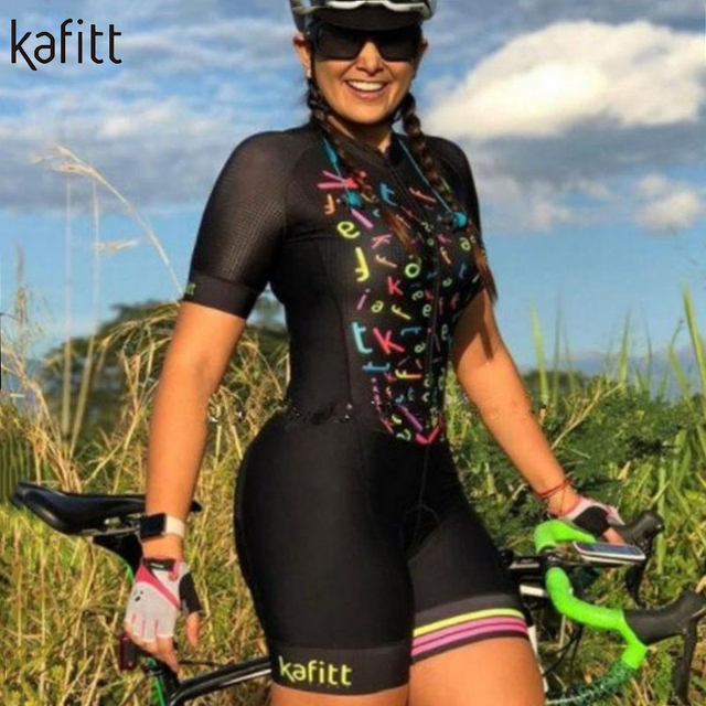 Kombinezon rowerowy damski jednoczęściowy Kafitt letni zestaw sportowy - Wianko - 11