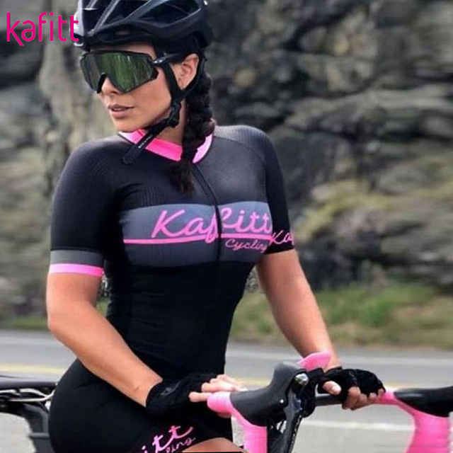 Kombinezon rowerowy damski jednoczęściowy Kafitt letni zestaw sportowy - Wianko - 8