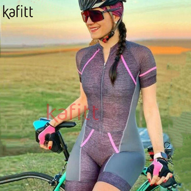 Kombinezon rowerowy damski jednoczęściowy Kafitt letni zestaw sportowy - Wianko - 10