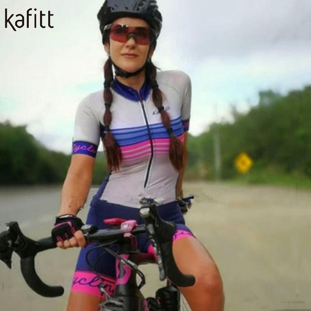 Kombinezon rowerowy damski jednoczęściowy Kafitt letni zestaw sportowy - Wianko - 18