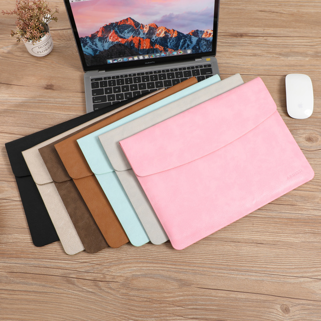 Przenośna torba na laptopa Macbook Air 11 12 13.3 Pro 15.4 etui do notebooka różowego Lychee - Wianko - 10