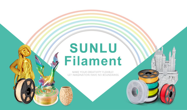 SUNLU SILK PLA 3D Filament 1.75mm 1kg - jedwabna tekstura, płynne drukowanie - Wianko - 1