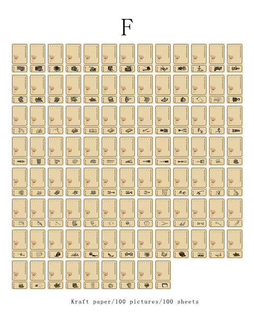 Mr. Paper 8 Design - Kolekcja antyczna papieru pakowego Retro pamiętnik DIY materiał książka - Karty dekoracyjne - Wianko - 17