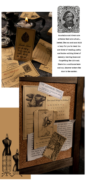 Mr. Paper 8 Design - Kolekcja antyczna papieru pakowego Retro pamiętnik DIY materiał książka - Karty dekoracyjne - Wianko - 21