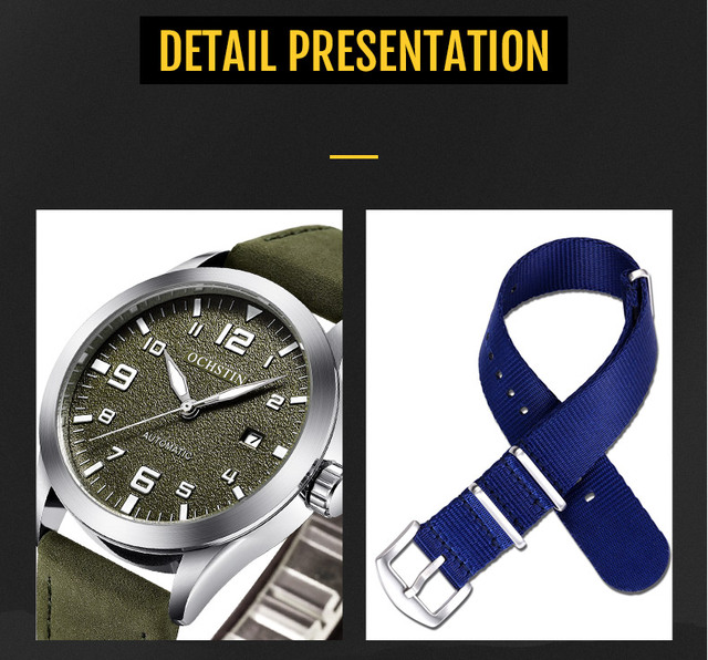 Mężczyźni zegarek mechaniczny OCHSTIN - luksusowy Casual Dress wojskowy Outdoor Sports wodoodporny zegar na rękę - Wianko - 21
