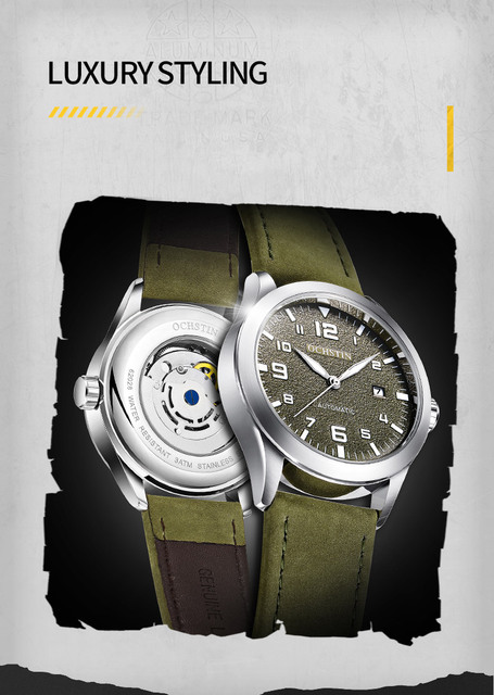 Mężczyźni zegarek mechaniczny OCHSTIN - luksusowy Casual Dress wojskowy Outdoor Sports wodoodporny zegar na rękę - Wianko - 19