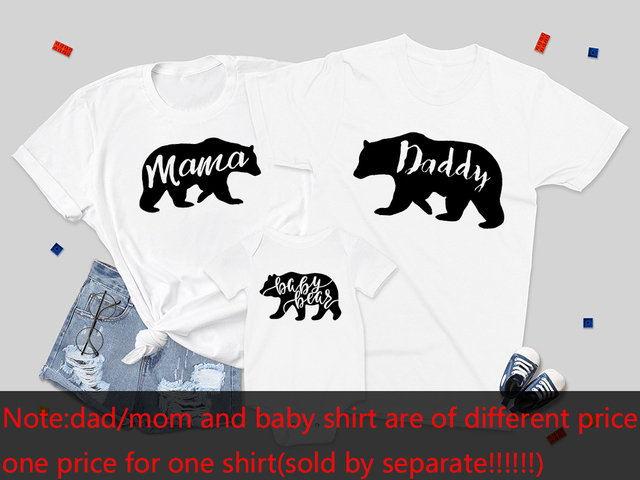 Niedźwiadek rodzina - zestaw koszulek dla mamy, taty i dziecka - Wianko - 14