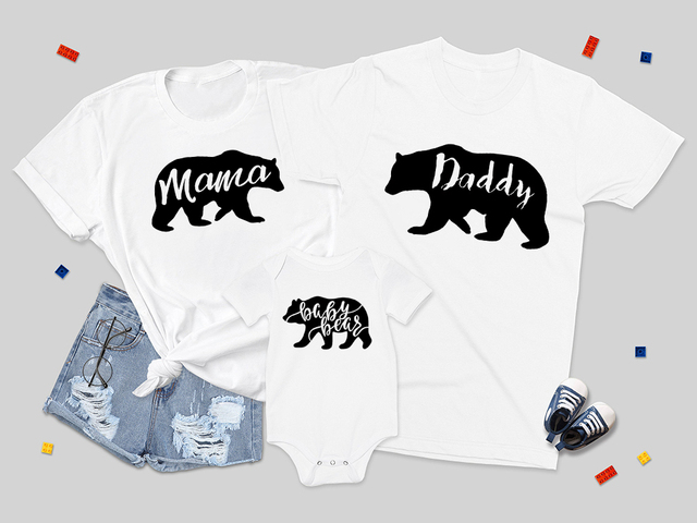 Niedźwiadek rodzina - zestaw koszulek dla mamy, taty i dziecka - Wianko - 13