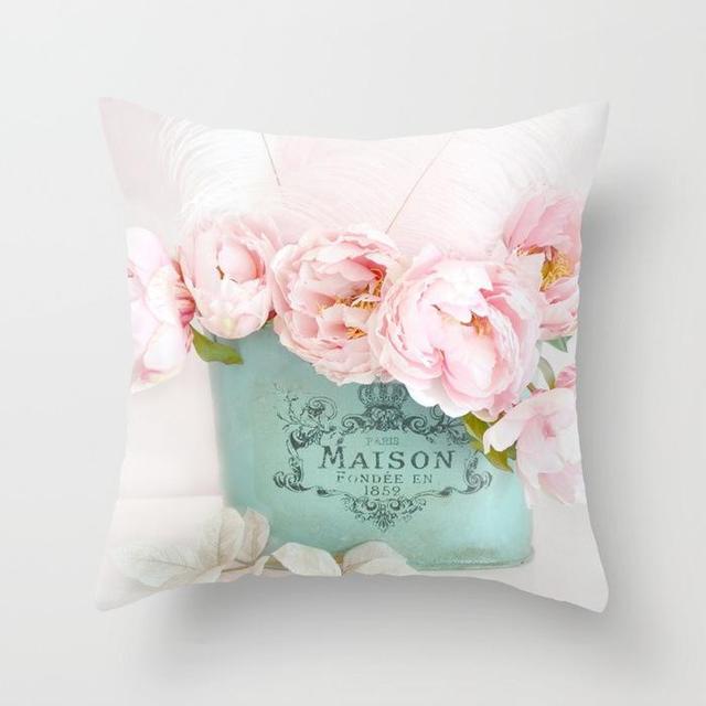 Poduszka dekoracyjna w kształcie różowej róży, wykonana z pluszowej tkaniny, idealna na poduszkę kanapową lub krzesło - bez wypełnienia - Wianko - 20