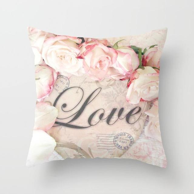 Poduszka dekoracyjna w kształcie różowej róży, wykonana z pluszowej tkaniny, idealna na poduszkę kanapową lub krzesło - bez wypełnienia - Wianko - 17