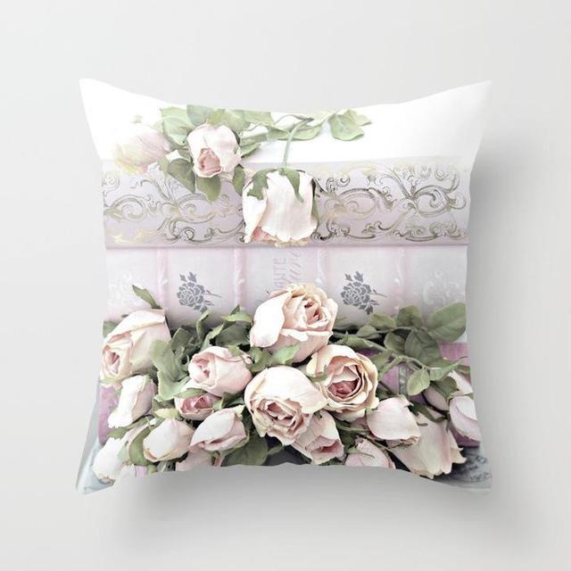 Poduszka dekoracyjna w kształcie różowej róży, wykonana z pluszowej tkaniny, idealna na poduszkę kanapową lub krzesło - bez wypełnienia - Wianko - 22