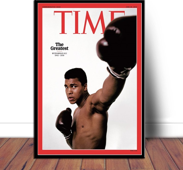 Muhammad Ali King – Gwiazdkowe plakaty i druki, obraz na płótnie czarno-białe, kulturystyczne zdjęcia do wnętrz - Wianko - 5