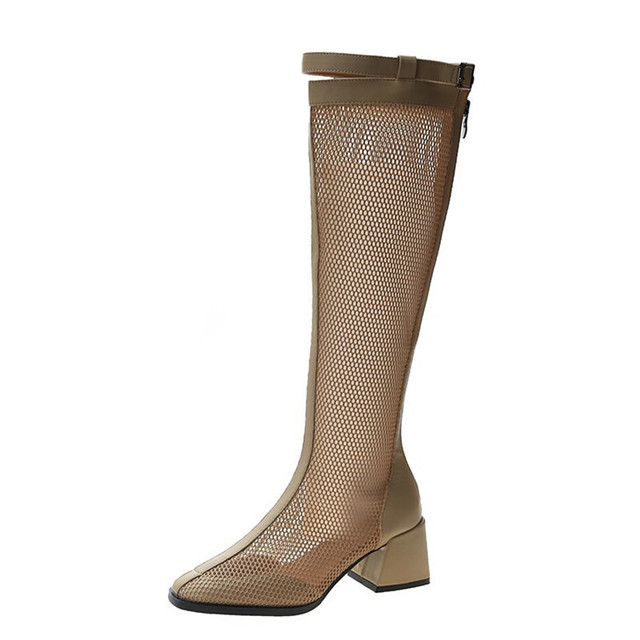 Czarne damskie sandały na obcasie COOTELILI 6cm - letnie klapki z antypoślizgową podeszwą - Wianko - 27
