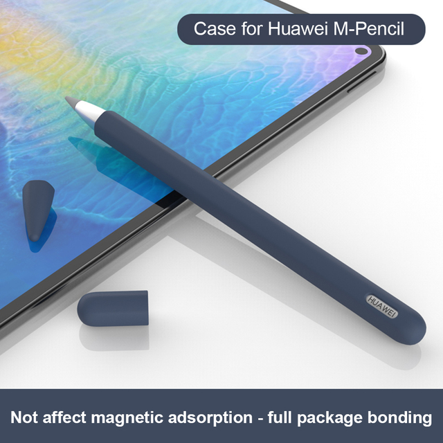 Huawei M piórnik kompatybilny z Huawei MatePad Pro: antyzagubione silikonowe etui ochronne z rysikiem dotykowym - Wianko - 1