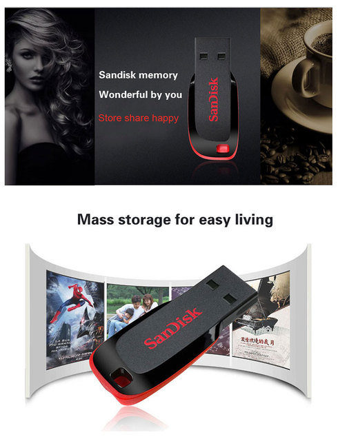 SanDisk SDCZ50 Mini PenDrive USB 2.0 Flash Drive 16GB/32GB/64GB/128GB - Wianko - 4