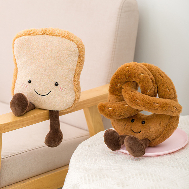 Chleb pluszowa poduszka w kształcie bagietki- lalka mały uroczy bagietka Croissant Toast poduszka dziewczyna prezent Appease PP bawełna tkaniny aksamitne dziecko - Wianko - 15