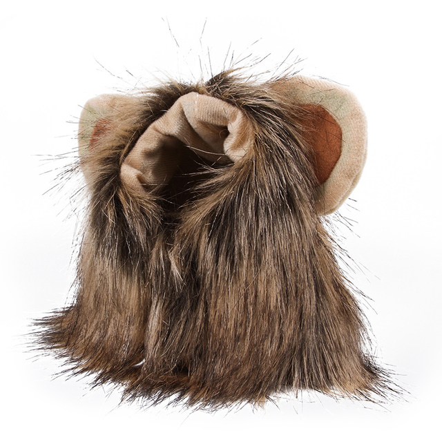 Nakrycie głowy dla kota w stylu lwa brązowego - śmieszne przebranie domowe, uniwersalny i uroczy prezent dla zwierzątka - Wianko - 16