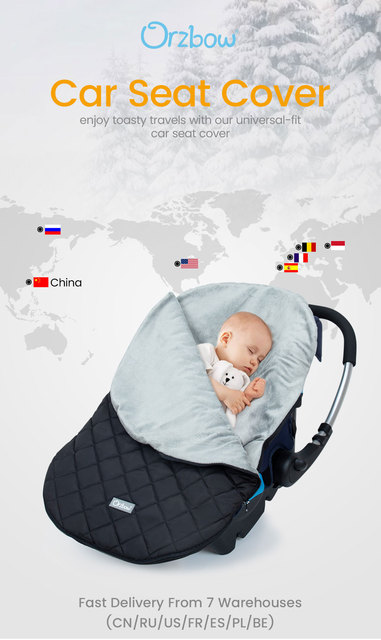 Śpiwór dla dziecka do fotelika samochodowego, wodoodporny, utrzymuje ciepło, dla niemowląt od 0 do 18 miesięcy - Wianko - 1