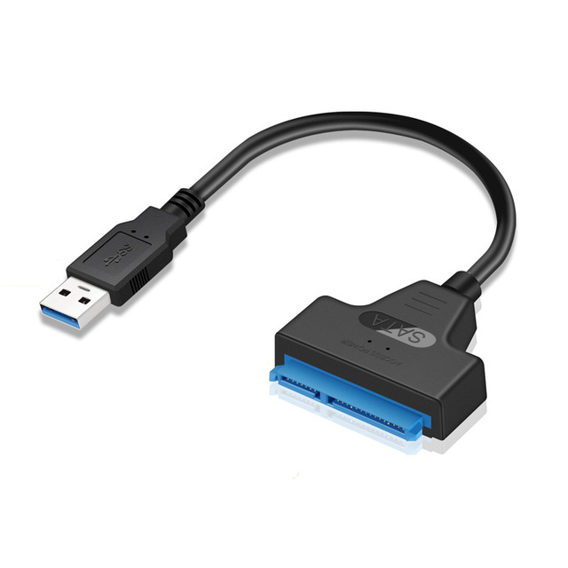 Kabel USB 3.0 do dysku SSD 2.5 z przejściówką SATA - kompatybilny z komputerami i telefonami komórkowymi - Wianko - 7
